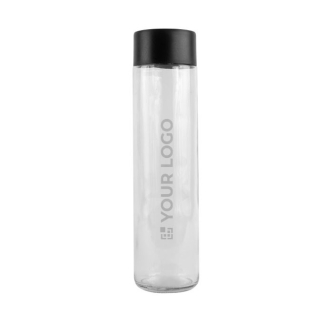 Gourde en verre avec bouchon en plastique recyclé 750ml