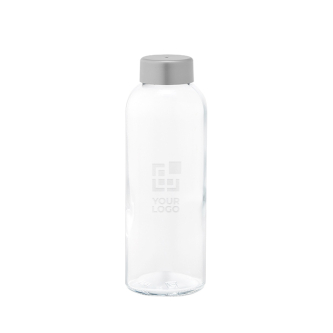 Gourde en verre fabriquée en Europe avec bouchon anti-fuite 500 ml