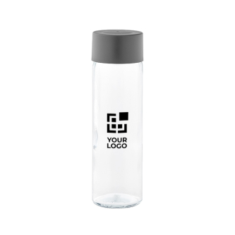 Gourde en verre fabriquée en Europe avec bouchon anti-fuite 800ml