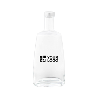 Bouteille en verre fabrication UE, bouchon argenté anti-fuite 700 ml