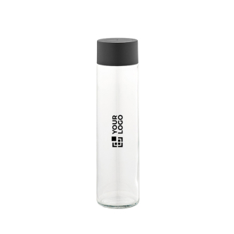 Bouteille cylindrique en verre avec bouchon à vis anti-fuite 520ml