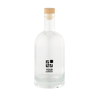 Bouteille en verre avec bouchon hermétique en bois 780ml