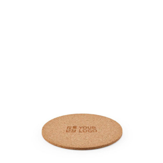 Sous-verres ronds en liège naturel fabriqués dans l'UE