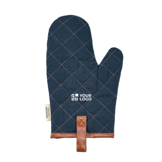 Gant de cuisine robuste en coton écologique avec pouce séparé 280 g/m2