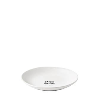 Assiette à dessert en céramique finition mate, fabriquée en Europe