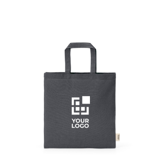 Sac en coton recyclé naturel avec anses de 30 cm et 140 g/m²