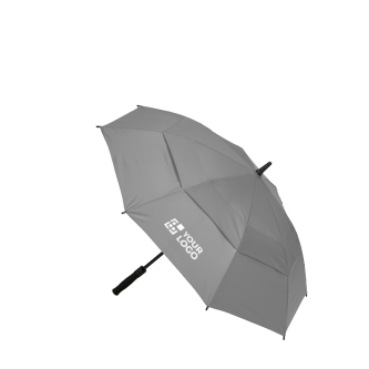 Parapluie tempête en plastique recyclé avec poignée droite ø100