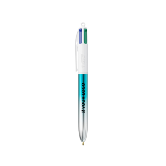 Stylo BIC® 4 couleurs en plastique fabriqué dans l’UE rechargeable