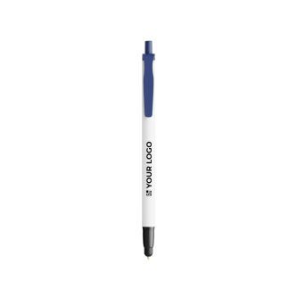 Stylo en plastique recyclé avec pointe tactile et encre noire BIC®
