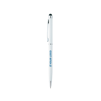 Stylo métallique avec pointe tactile et encre bleue Sleek Stylus BIC®