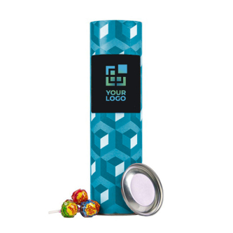 Tube Chupa Chups personnalisable contenant environ 60 unités