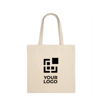 Sac en coton naturel avec anses longues renforcées 240 g/m²