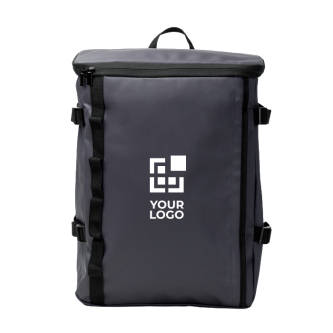 Sac à dos en similicuir pour PC portable avec fermeture éclair 16"