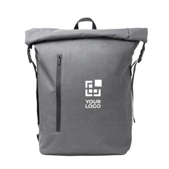 Sac à dos en plastique recyclé, déperlant, pour ordinateur 15"