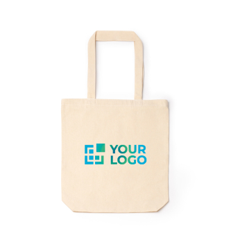 Sac en coton avec fermeture éclair et soufflet 230 g/m²