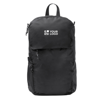 Sac à dos écologique déperlant avec poches et fermeture éclair 9"
