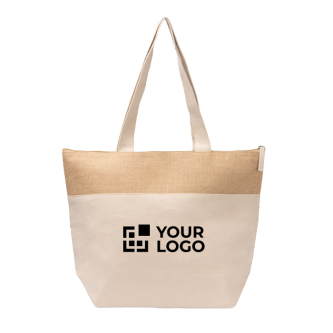 Sac isotherme en coton et jute avec intérieur isotherme 280 g/m²