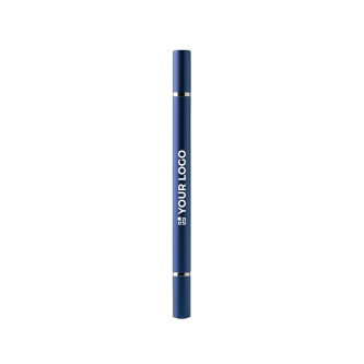Stylo 2 en 1 à finition métallisée avec crayon infini et encre bleue