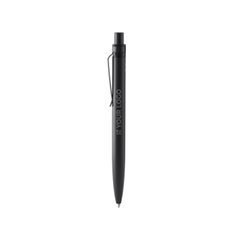 Stylo bille en aluminium recyclé avec détails trasparents, encre bleue