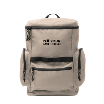 Sac à dos écologique avec ouverture supérieure et poche frontale 12"