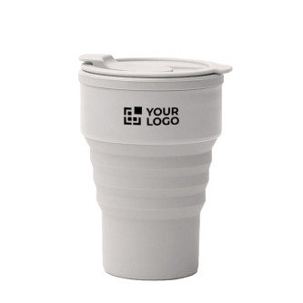 Gobelet pliable en silicone finition mate avec anneau amovible 400ml