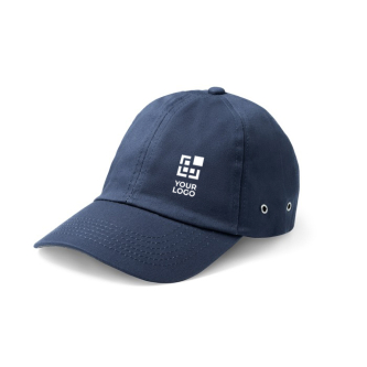 Casquette à 6 panneaux avec œillets métalliques latéraux
