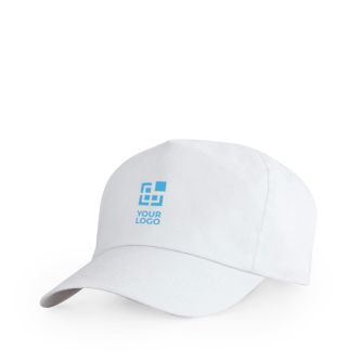 Casquette en coton avec velcro ajustable et œillets de ventilation