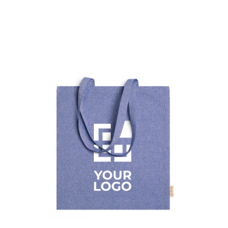 Sac en coton recyclé pour les courses avec poignées 120 g/m²
