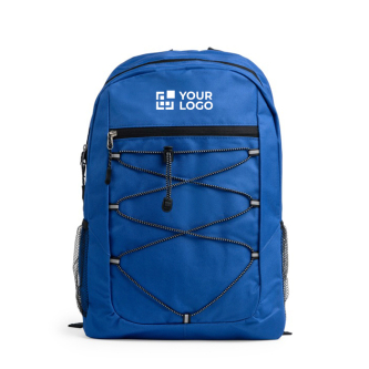 Sac à dos sportif en polyester 600D avec fermeture éclair avant