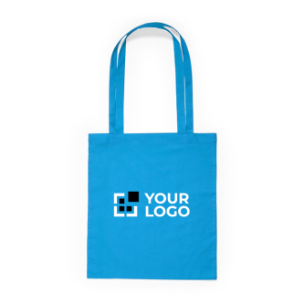 Tote bag en coton avec de longues poignées dans plusieurs couleurs
