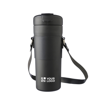 Bouteille isotherme acier inoxydable avec housse et sangle 730ml
