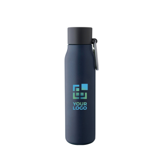 Bouteille isotherme en acier inoxydable recyclé avec mousqueton 600ml
