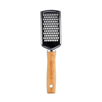 Râpe en acier inoxydable avec manche en bois personnalisable