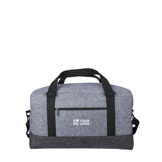 Sac de sport en feutre RPET avec petite poche frontale