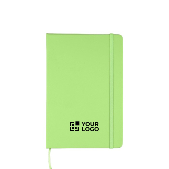 Carnet à couverture rigide RPET avec feuilles lignées A5 assorties