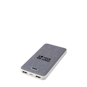 Batterie externe rectangulaire en plastique recyclé et RPET 10.000 mAh