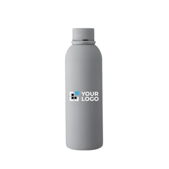Gourde en acier inoxydable recyclé avec revêtement caoutchouc 500ml