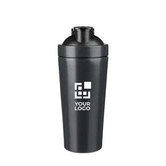 Shaker en acier inox recyclé avec boule mélangeuse métallique 750ml