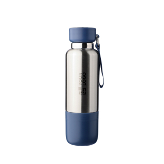 Gourde en acier inoxydable avec poignée et verre intégré 500ml