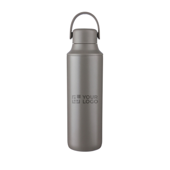 Bouteille en acier inoxydable avec double type de bouchon 500ml