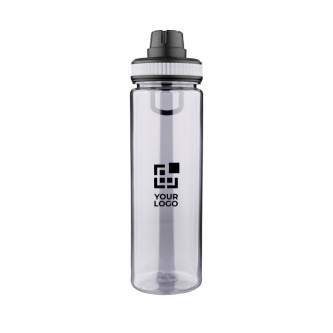 Gourde de sport avec anse et bouchon à vis, capacité 750 ml