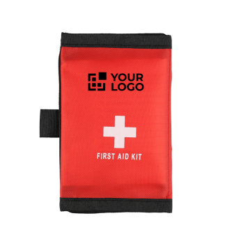 Trousse de premiers secours avec velcro et anse de transport RPET 600D