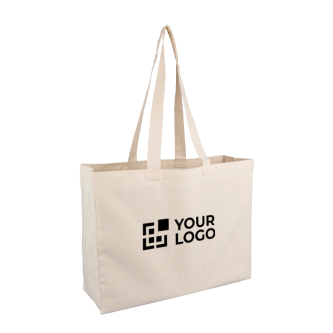 Sac en coton certifié OEKO-TEX avec anses longues 180 g/m²