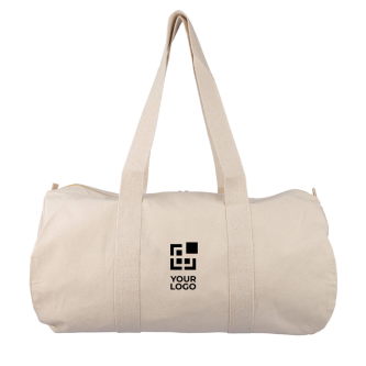 Sac de sport en coton naturel OEKO-TEX avec longues anses