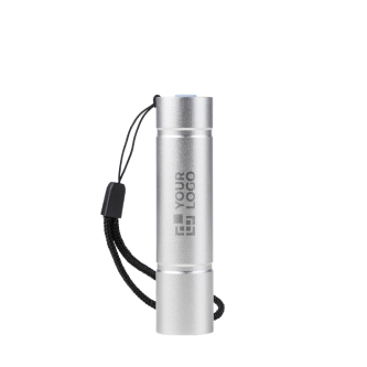 Lampe de poche en aluminium rechargeable avec dragonne et 3 modes