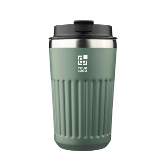 Mug à emporter en acier inoxydable recyclé, double paroi 400 ml