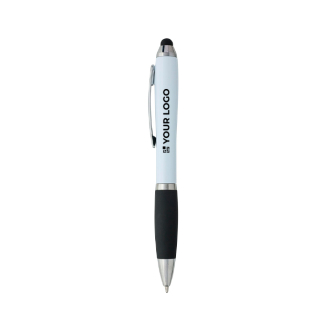 Stylo en plastique recyclé avec stylet et encre noire