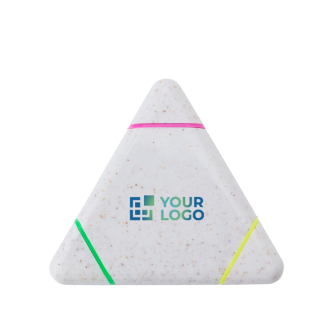 Marqueur triangulaire en paille de blé avec 3 couleurs différentes