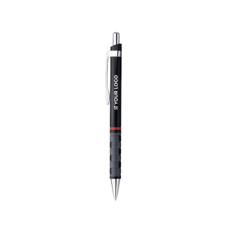 Stylo Rotring en plastique avec grip antidérapant encre bleue