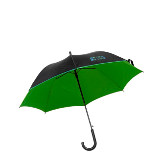 Parapluie noir à 8 panneaux avec intérieur coloré, Ø103 cm